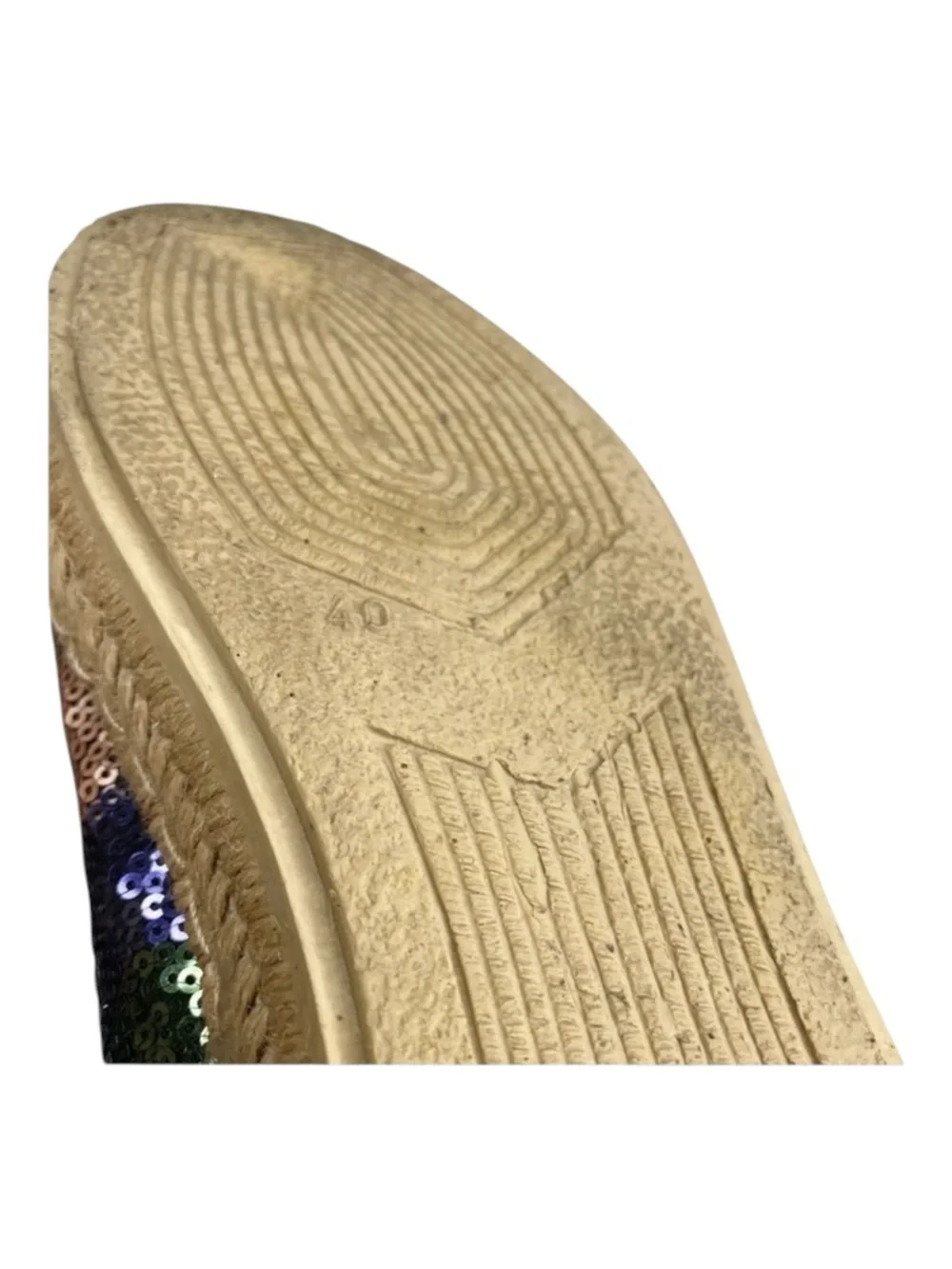 Ibizas ༄ Sequin Platform Espadrilles Lace Up Sneakers ༄ Navy Red Pink༄ 40 9 9.5